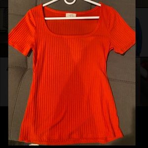 Orange LOFT Shirt, Size Medium